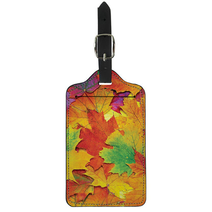 Autumn Maple Leaves Print Luggage Tag