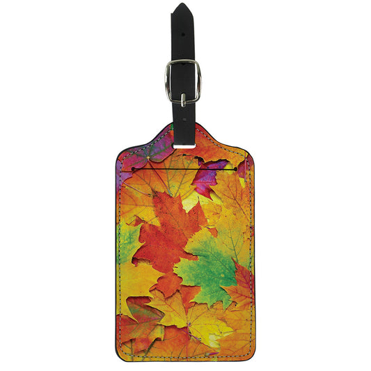 Autumn Maple Leaves Print Luggage Tag
