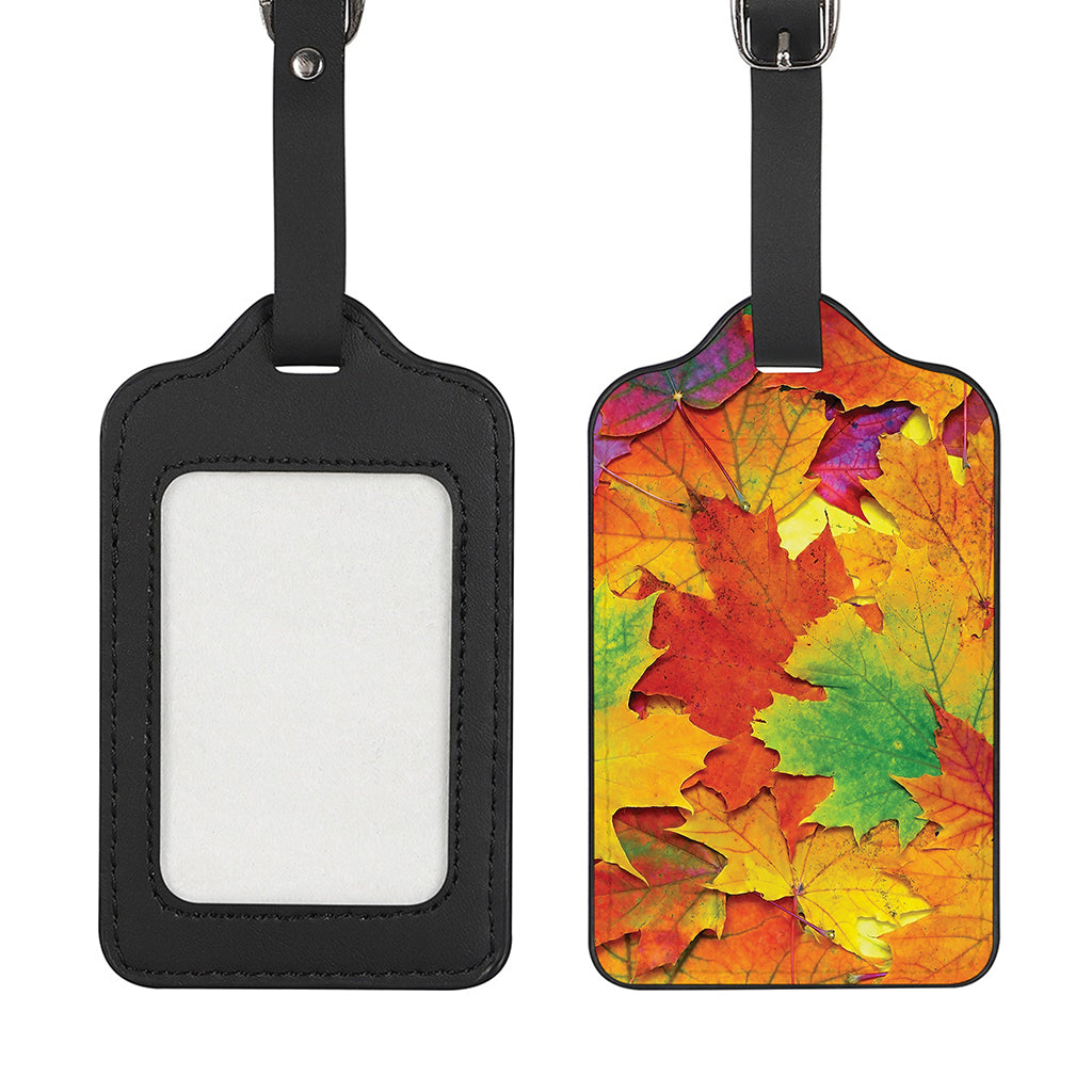 Autumn Maple Leaves Print Luggage Tag