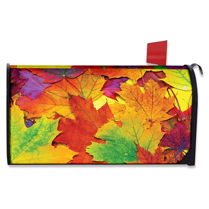 Autumn Maple Leaves Print Mailbox Cover