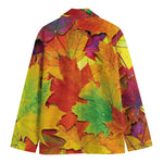 Autumn Maple Leaves Print Men's Blazer