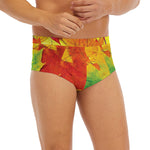 Autumn Maple Leaves Print Men's Briefs