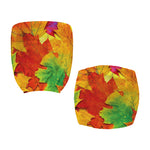 Autumn Maple Leaves Print Office Chair Cover