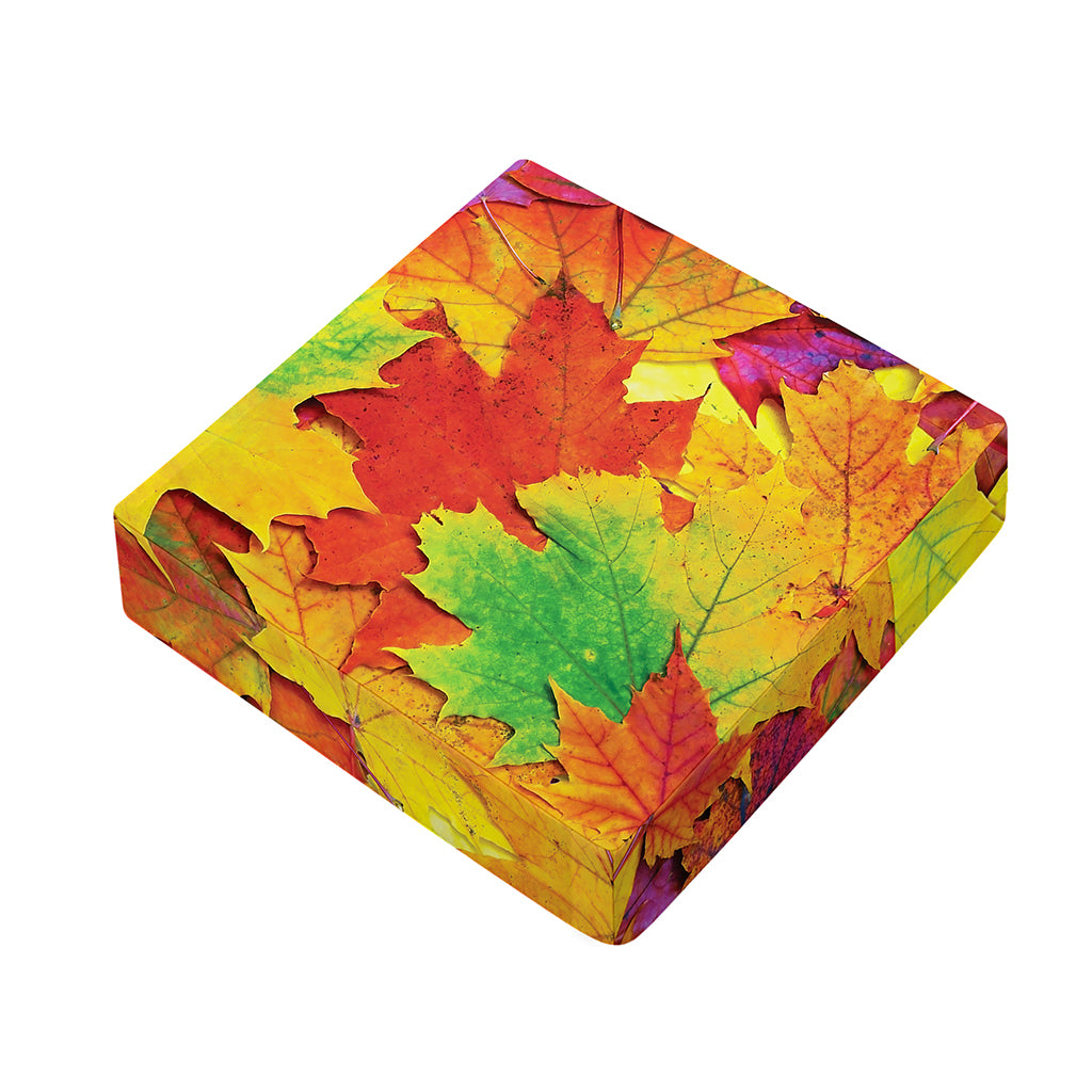 Autumn Maple Leaves Print Outdoor Seat Cushion Cover