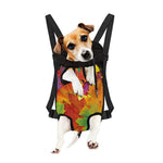 Autumn Maple Leaves Print Pet Carrier Backpack