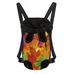 Autumn Maple Leaves Print Pet Carrier Backpack