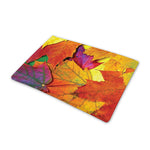 Autumn Maple Leaves Print Pet Cooling Mat Cover