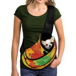 Autumn Maple Leaves Print Pet Sling Carrier