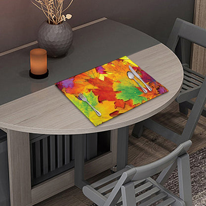 Autumn Maple Leaves Print Placemat