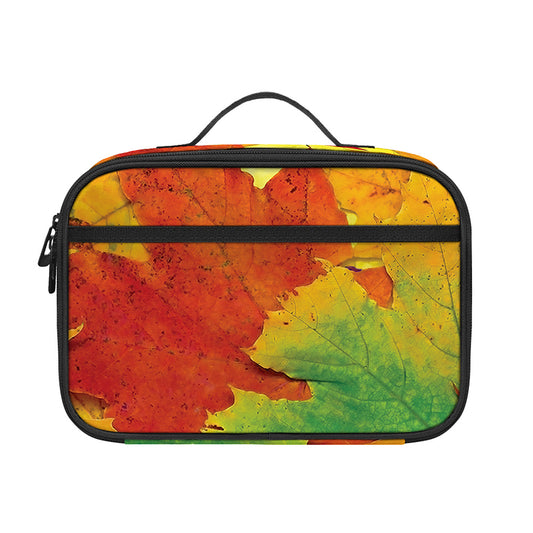 Autumn Maple Leaves Print Portable Lunch Bag