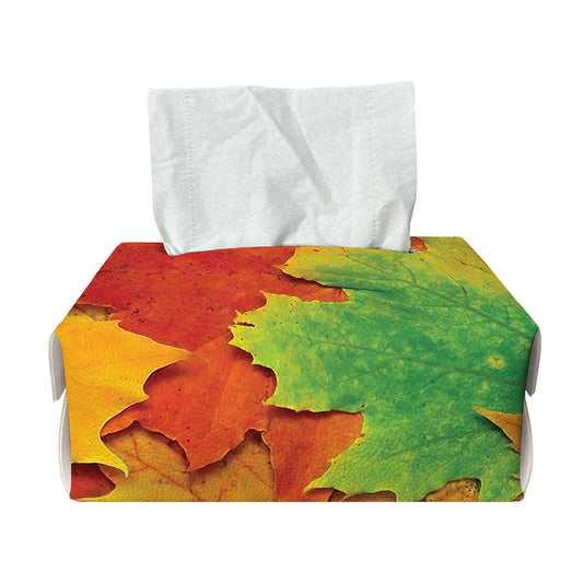 Autumn Maple Leaves Print Rectangle Tissue Box Cover