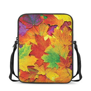 Autumn Maple Leaves Print Rectangular Crossbody Bag