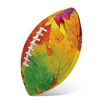 Autumn Maple Leaves Print Rugby Ball