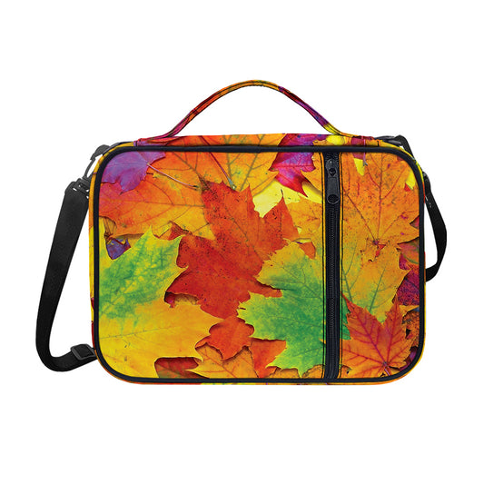 Autumn Maple Leaves Print Shoulder Strap Bible Bag