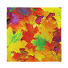 Autumn Maple Leaves Print Silk Bandana