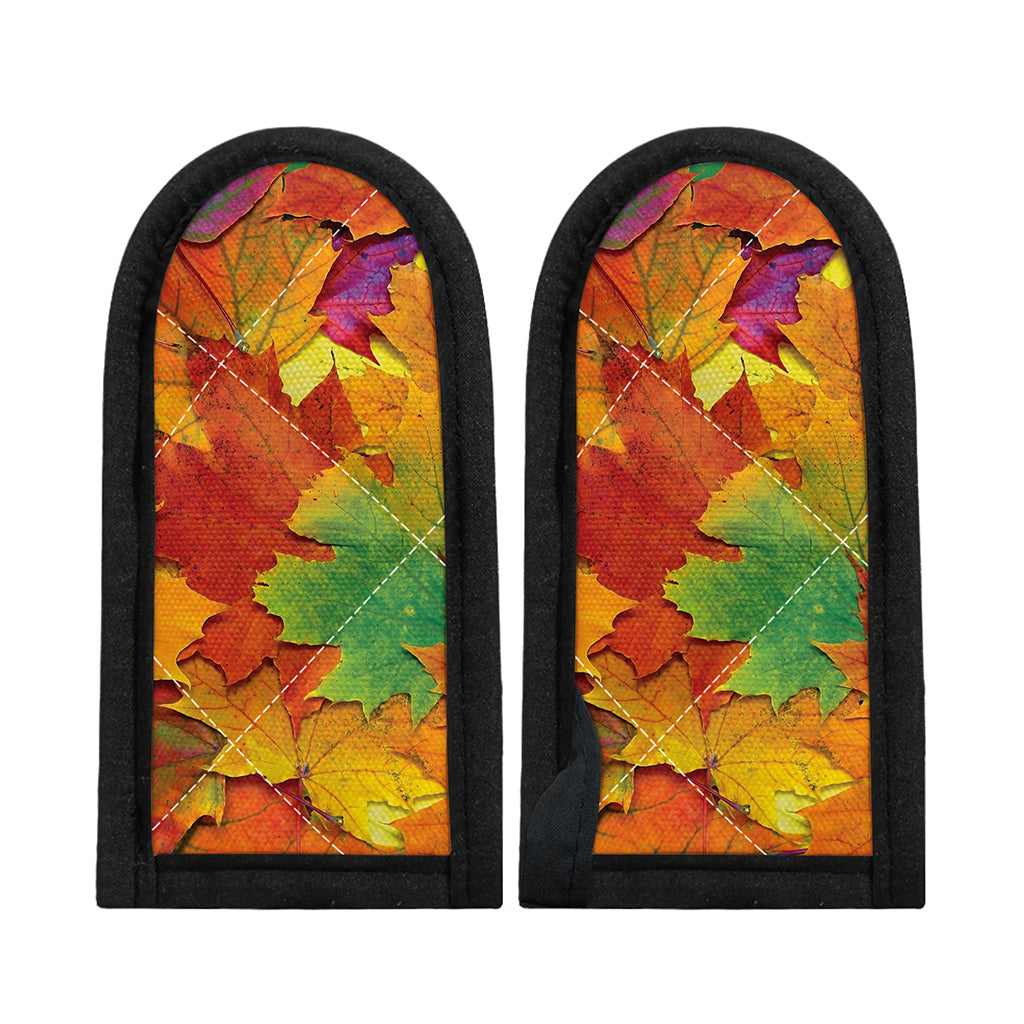 Autumn Maple Leaves Print Skillet Handle Cover