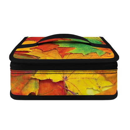 Autumn Maple Leaves Print Small Lunch Bag