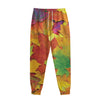 Autumn Maple Leaves Print Sweatpants