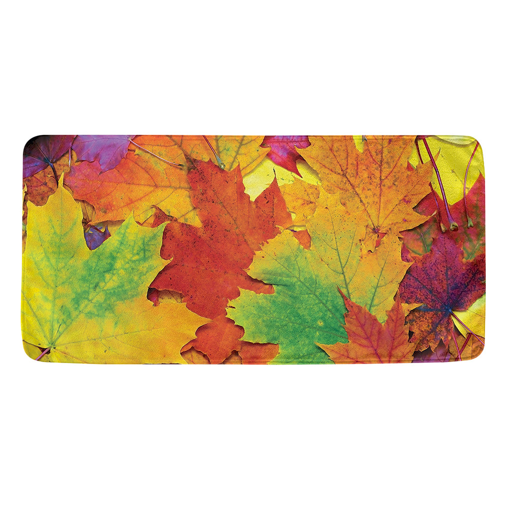 Autumn Maple Leaves Print Towel