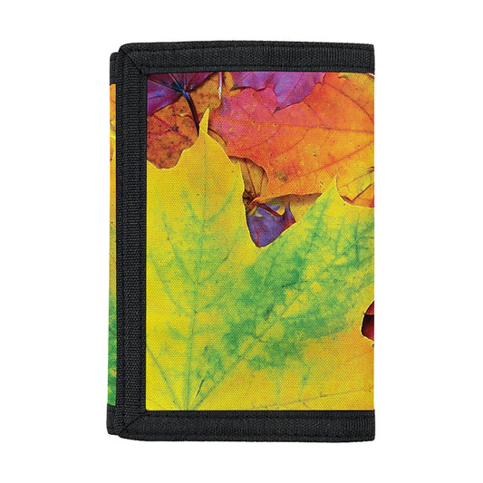 Autumn Maple Leaves Print Trifold Wallet