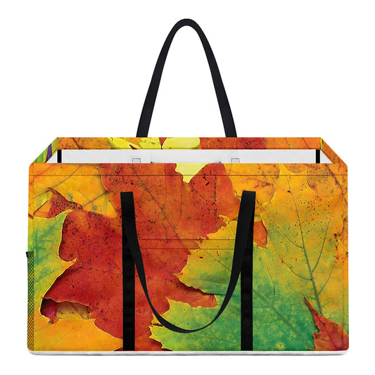 Autumn Maple Leaves Print Utility Tote Bag