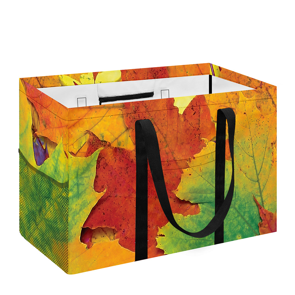Autumn Maple Leaves Print Utility Tote Bag
