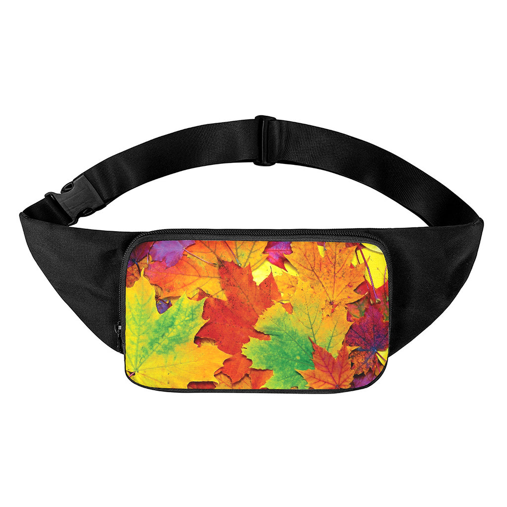 Autumn Maple Leaves Print Waist Bag