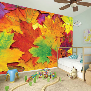 Autumn Maple Leaves Print Wall Sticker