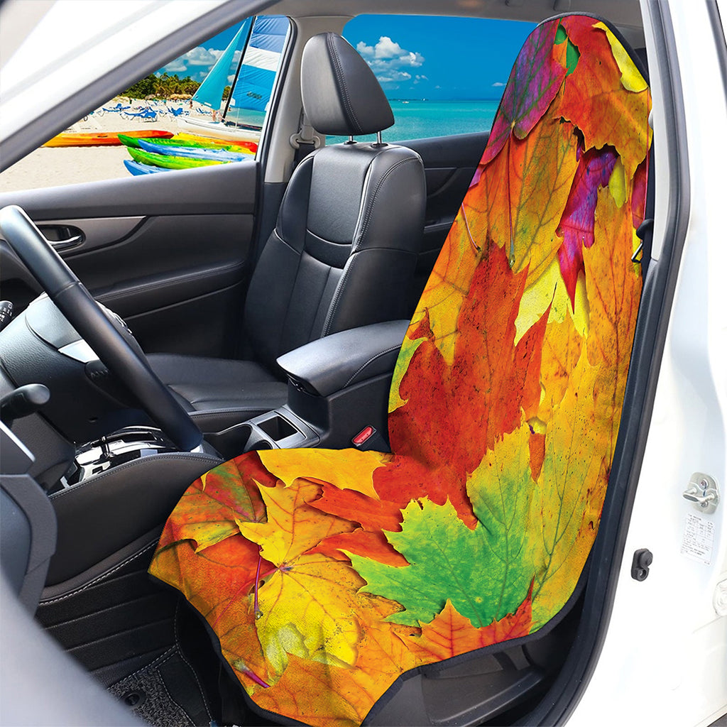 Autumn Maple Leaves Print Waterproof Car Seat Cover