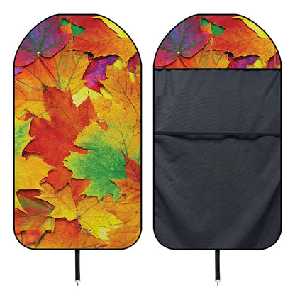 Autumn Maple Leaves Print Waterproof Car Seat Cover