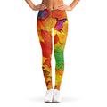 Autumn Maple Leaves Print Women's Leggings