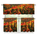 Autumn Mountain Print 3 Piece Kitchen Curtains