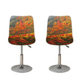 Autumn Mountain Print Bar Stool Covers