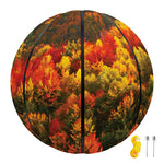 Autumn Mountain Print Basketball
