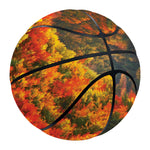 Autumn Mountain Print Basketball