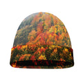 Autumn Mountain Print Beanie