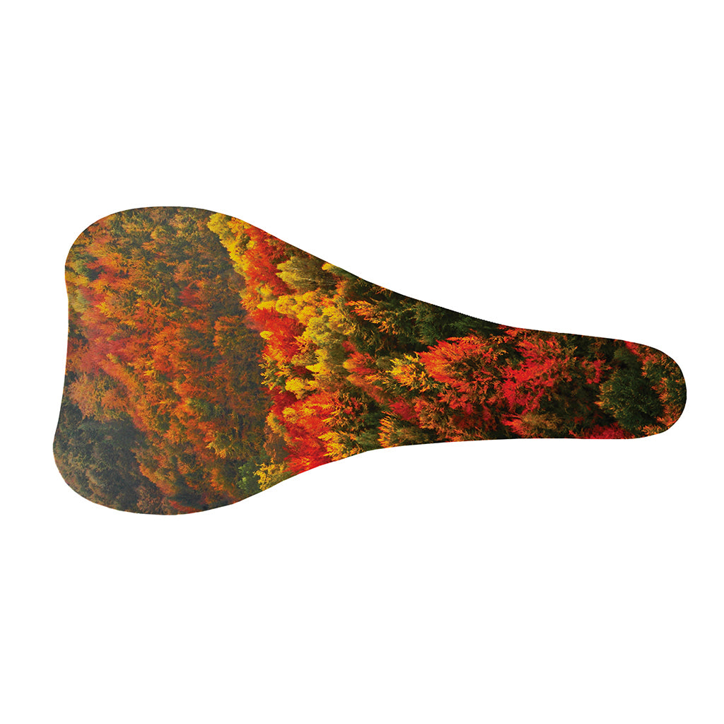 Autumn Mountain Print Bicycle Seat Cover