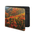 Autumn Mountain Print Bifold Wallet