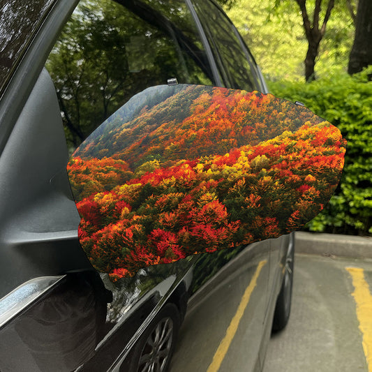 Autumn Mountain Print Car Side Mirror Covers