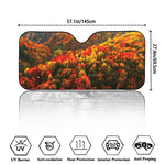 Autumn Mountain Print Car Windshield Sun Shade