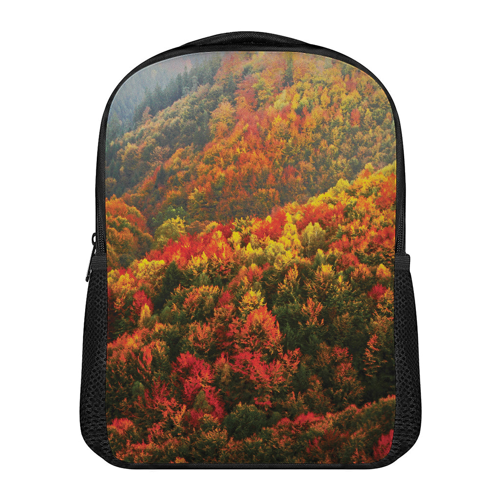 Autumn Mountain Print Casual Backpack