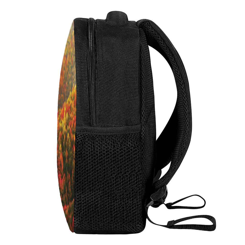 Autumn Mountain Print Casual Backpack