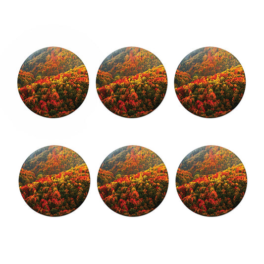 Autumn Mountain Print Coaster Set