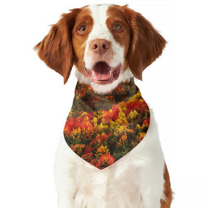 Autumn Mountain Print Dog Bandana