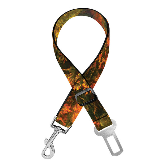 Autumn Mountain Print Dog Seat Belt