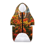 Autumn Mountain Print Dog Zip Up Hoodie