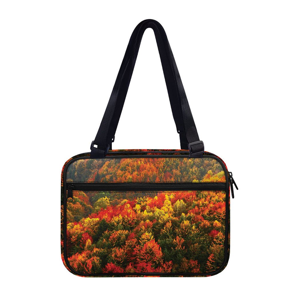Autumn Mountain Print Double Strap Bible Bag