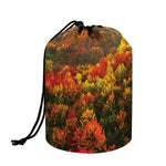 Autumn Mountain Print Drawstring Makeup Bag