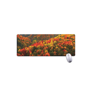 Autumn Mountain Print Extended Mouse Pad