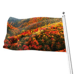 Autumn Mountain Print Flag